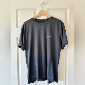 Nike Men’s Tees: Gray, Yellow, Blue Dri-Fit, and Gray Running Tee - size Large